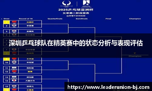 深圳乒乓球队在精英赛中的状态分析与表现评估